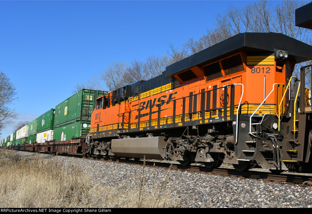 BNSF 8012 Roster shot.